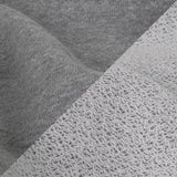 Heathered Dapple Gray and White Cotton Blend French Terry