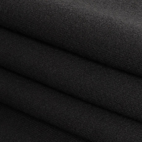 Black Cotton Blend French Terry