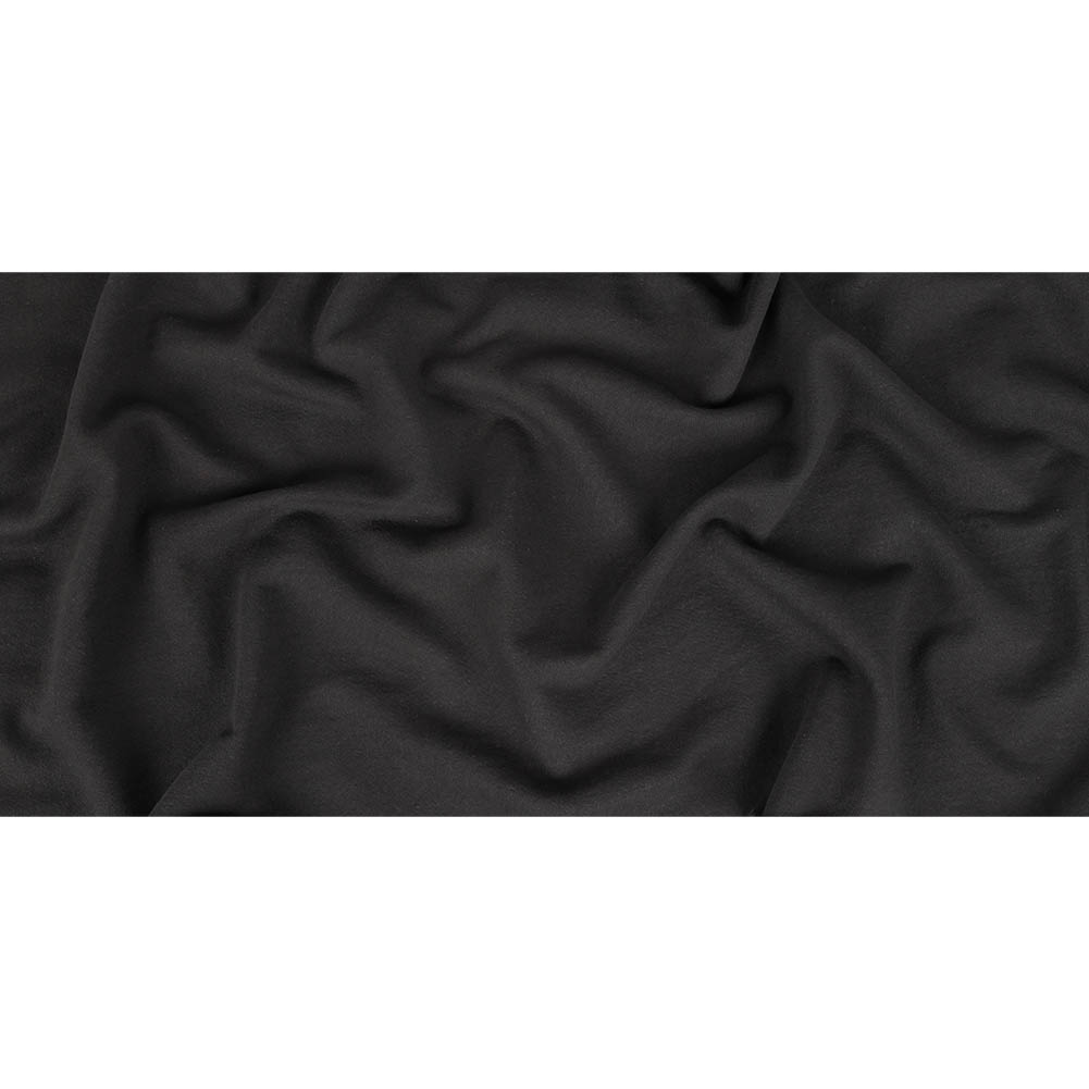 Black Cotton Blend French Terry