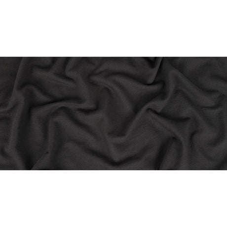 Black Cotton Blend French Terry