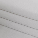 White Cotton Blend French Terry
