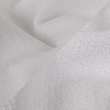 White Cotton Blend French Terry