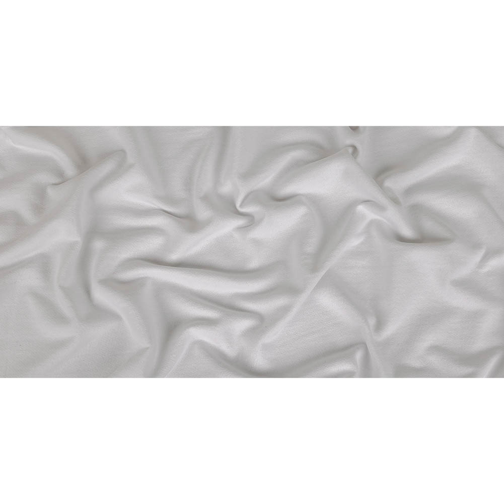 White Cotton Blend French Terry
