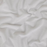 White Cotton Blend French Terry