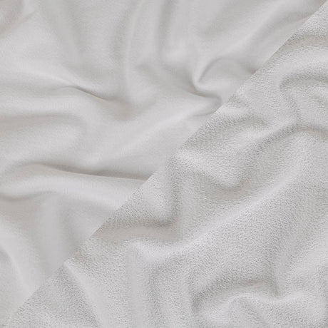 White Cotton Blend French Terry