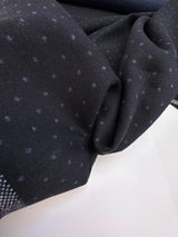 Cotton Jacquard Blue Polka Dot