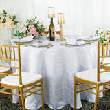 Striped Jacquard Rectangular Tablecloth