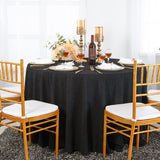 Round Crinkle Scuba Wrinkle-Free Tablecloth