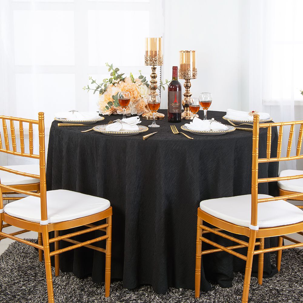 Round Crinkle Scuba Tablecloth