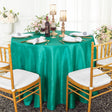 Round Crushed Taffeta Tablecloth 120" Jade