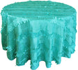 Round Taffeta Tablecloth 132" Tiff Blue/Aqua Blue