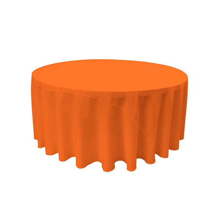 Round Poly Poplin Polyester Fabric - Seamless Round Tablecloth, 132" Diameter (1 Piece)