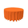 Round Poly Poplin Polyester Fabric - Seamless Round Tablecloth, 132" Diameter (1 Piece)