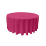 Round Poly Poplin Polyester Fabric - Seamless Round Tablecloth, 132" Diameter (1 Piece)