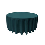 Round Poly Poplin Polyester Fabric - Seamless Round Tablecloth, 132" Diameter (1 Piece)