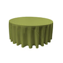 Round Poly Poplin Polyester Fabric - Seamless Round Tablecloth, 132" Diameter (1 Piece)