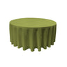 Round Poly Poplin Polyester Fabric - Seamless Round Tablecloth, 132" Diameter (1 Piece)