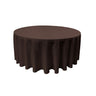 Round Poly Poplin Polyester Fabric - Seamless Round Tablecloth, 132" Diameter (1 Piece)