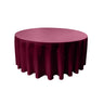 Round Poly Poplin Polyester Fabric - Seamless Round Tablecloth, 132" Diameter (1 Piece)