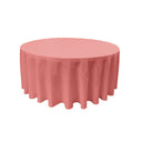 Round Poly Poplin Polyester Fabric - Seamless Round Tablecloth, 132" Diameter (1 Piece)