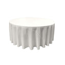 Round Poly Poplin Polyester Fabric - Seamless Round Tablecloth, 132" Diameter (1 Piece)