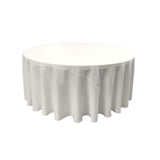 Round Poly Poplin Polyester Fabric - Seamless Round Tablecloth, 132" Diameter (1 Piece)
