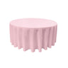 Round Poly Poplin Polyester Fabric - Seamless Round Tablecloth, 132" Diameter (1 Piece)