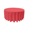 Round Poly Poplin Polyester Fabric - Seamless Round Tablecloth, 132" Diameter (1 Piece)