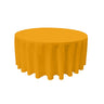 Round Poly Poplin Polyester Fabric - Seamless Round Tablecloth, 132" Diameter (1 Piece)
