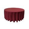 Round Poly Poplin Polyester Fabric - Seamless Round Tablecloth, 132" Diameter (1 Piece)