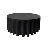 Round Poly Poplin Polyester Fabric - Seamless Round Tablecloth, 132" Diameter (1 Piece)