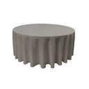 Round Poly Poplin Polyester Fabric - Seamless Round Tablecloth, 132" Diameter (1 Piece)