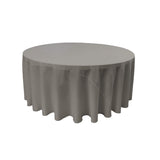 Round Poly Poplin Polyester Fabric - Seamless Round Tablecloth, 132" Diameter (1 Piece)
