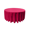 Round Poly Poplin Polyester Fabric - Seamless Round Tablecloth, 132" Diameter (1 Piece)