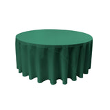 Round Poly Poplin Polyester Fabric - Seamless Round Tablecloth, 132" Diameter (1 Piece)
