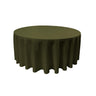 Round Poly Poplin Polyester Fabric - Seamless Round Tablecloth, 132" Diameter (1 Piece)