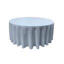 Round Poly Poplin Polyester Fabric - Seamless Round Tablecloth, 132" Diameter (1 Piece)