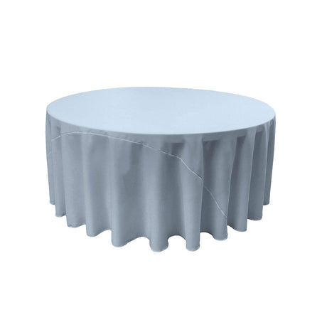 Round Poly Poplin Polyester Fabric - Seamless Round Tablecloth, 132" Diameter (1 Piece)