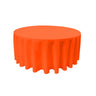 Round Poly Poplin Polyester Fabric - Seamless Round Tablecloth, 132" Diameter (1 Piece)