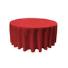 Round Poly Poplin Polyester Fabric - Seamless Round Tablecloth, 132" Diameter (1 Piece)