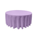 Round Poly Poplin Polyester Fabric - Seamless Round Tablecloth, 132" Diameter (1 Piece)