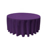Round Poly Poplin Polyester Fabric - Seamless Round Tablecloth, 132" Diameter (1 Piece)