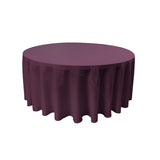 Round Poly Poplin Polyester Fabric - Seamless Round Tablecloth, 132" Diameter (1 Piece)