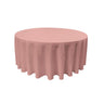 Round Poly Poplin Polyester Fabric - Seamless Round Tablecloth, 132" Diameter (1 Piece)