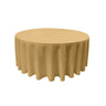 Round Poly Poplin Polyester Fabric - Seamless Round Tablecloth, 132" Diameter (1 Piece)