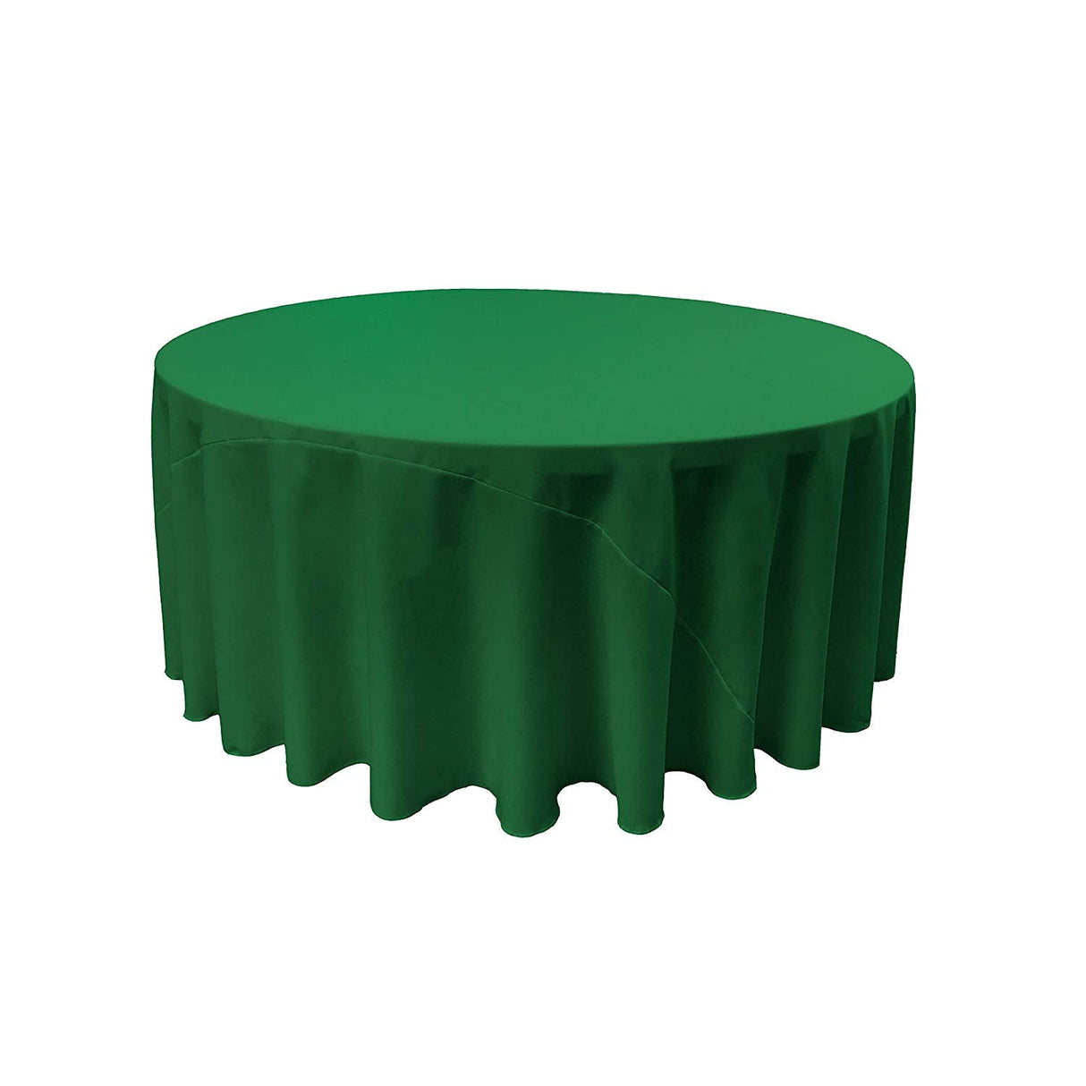 Round Poly Poplin Polyester Fabric - Seamless Round Tablecloth, 132" Diameter (1 Piece)