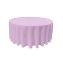 Round Poly Poplin Polyester Fabric - Seamless Round Tablecloth, 132" Diameter (1 Piece)