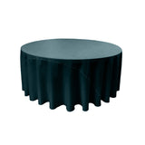 Round Poly Poplin Polyester Fabric - Seamless Round Tablecloth, 132" Diameter (1 Piece)
