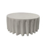 Round Poly Poplin Polyester Fabric - Seamless Round Tablecloth, 132" Diameter (1 Piece)