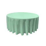 Round Poly Poplin Polyester Fabric - Seamless Round Tablecloth, 132" Diameter (1 Piece)